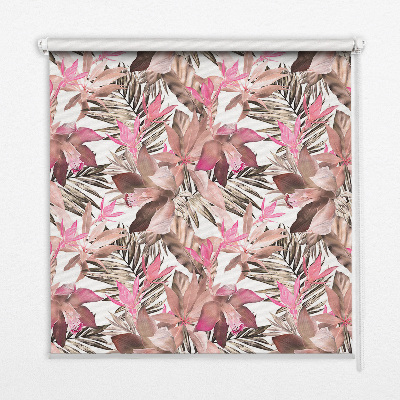 Modern roller blind Pink flowers