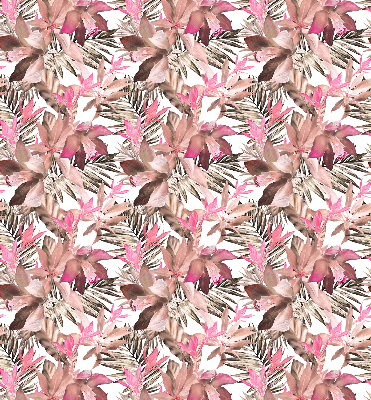 Modern roller blind Pink flowers