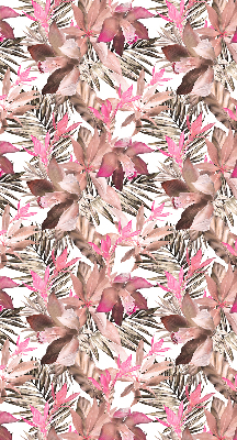 Modern roller blind with pink flowers print