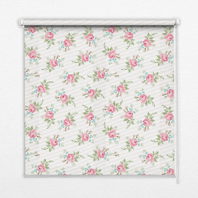 Roller blind for large window Roses
