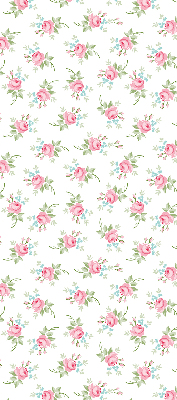 Roller blind for large window Roses