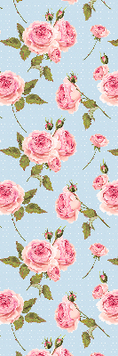 Fabric roller blind Roses
