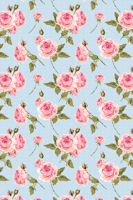 Fabric roller blind Roses
