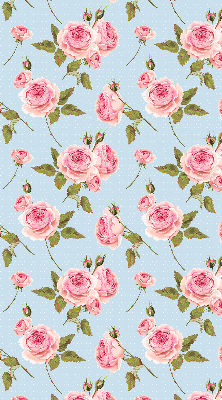 Fabric roller blind Roses