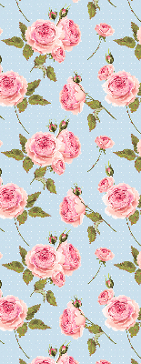 Fabric roller blind Roses
