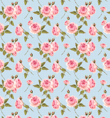Fabric roller blind Roses
