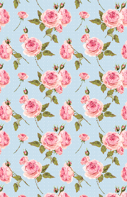 Fabric roller blind Roses