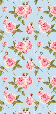Fabric roller blind Roses