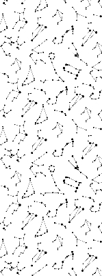 Modern roller blind Constellations