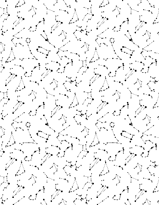 Modern roller blind Constellations