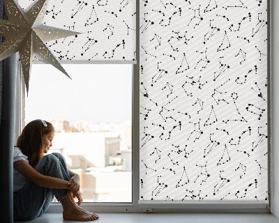 Modern roller blind Constellations