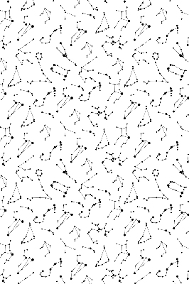 Modern roller blind Constellations