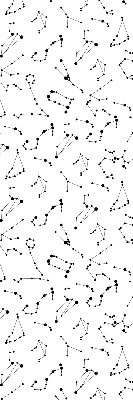 Modern roller blind Constellations