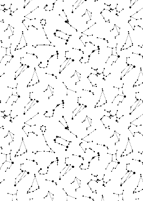 Modern roller blind Constellations