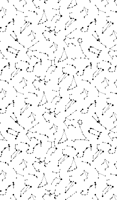 Modern roller blind Constellations