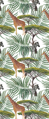 Modern roller blind Animals and trees