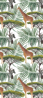 Modern roller blind Animals and trees