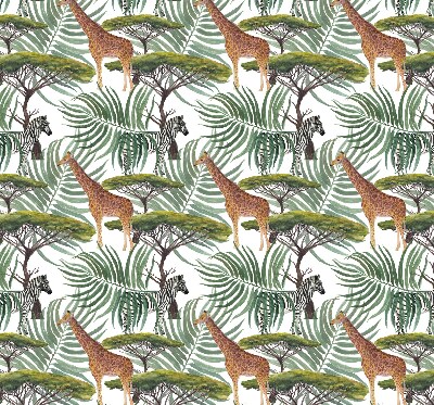 Modern roller blind Animals and trees