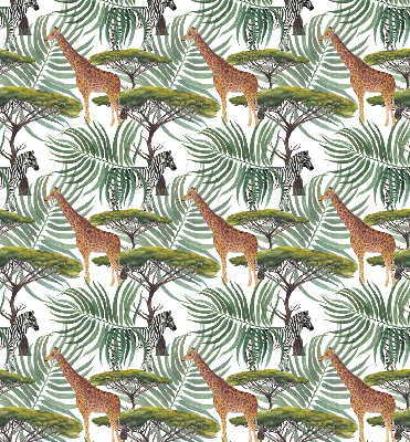 Modern roller blind Animals and trees