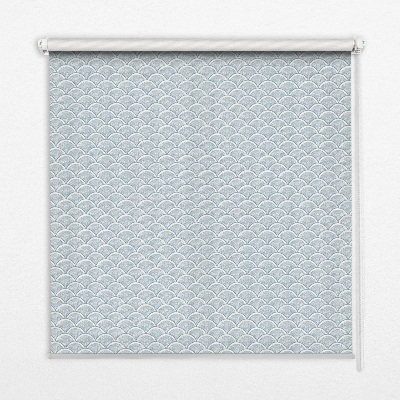 Roller blind for large windows in semicircular shape