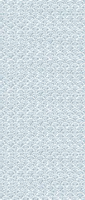 Roller blind for large windows in semicircular shape