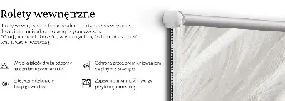 Modern roller blind feathers pattern