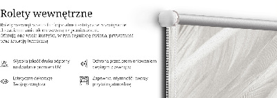 Modern roller blind feathers