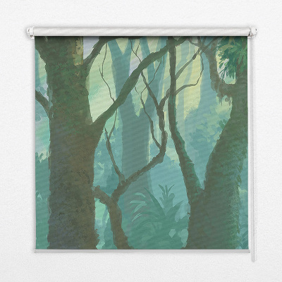 Roller blind for large window trees print