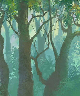 Roller blind for large window trees print