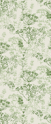 Fabric roller blind Green plants