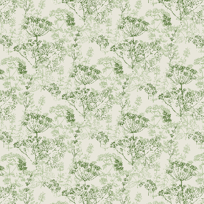 Fabric roller blind Green plants