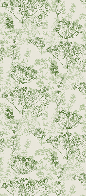 Fabric roller blind Green plants