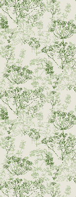 Fabric roller blind Green plants