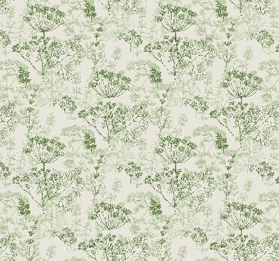 Fabric roller blind Green plants