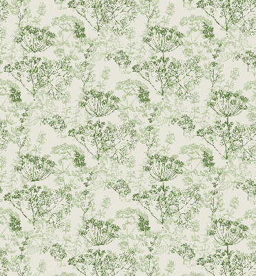 Fabric roller blind Green plants