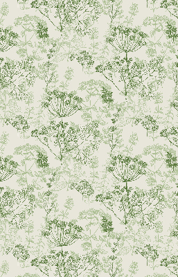 Fabric roller blind Green plants