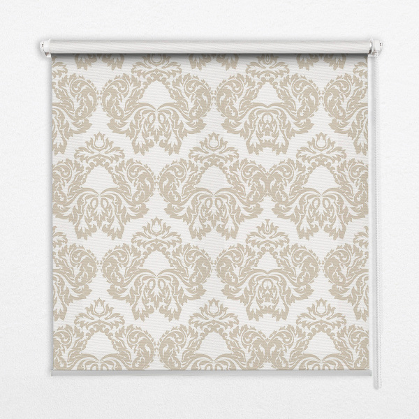 Roller blind for large window Beige pattern