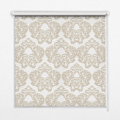 Roller blind for large window Beige pattern