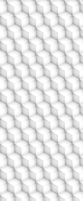 Roller blind for large window 3d cubes