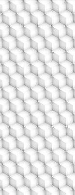 Roller blind for large window 3d cubes