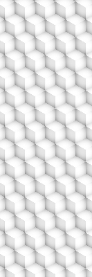 Roller blind for large window 3d cubes
