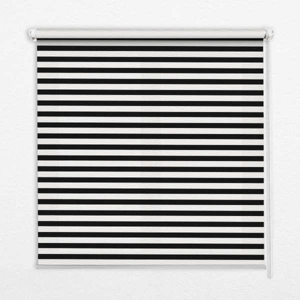 Modern roller blind Black stripes