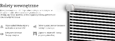 Modern roller blind Black stripes