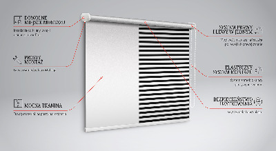 Modern roller blind Black stripes