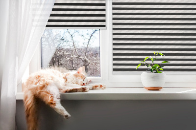 Modern roller blind Black stripes