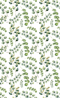 Fabric roller blind green twigs pattern