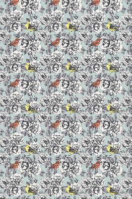 Modern roller blind Flowers