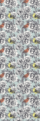 Modern roller blind Flowers