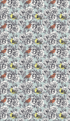 Modern roller blind Flowers