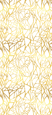 Fabric roller blind in a yellow pattern